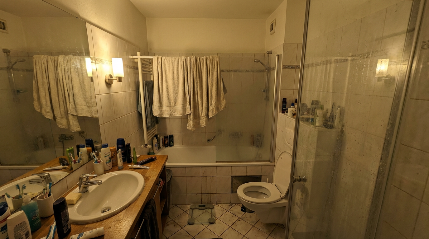 Koupelna před přípravou