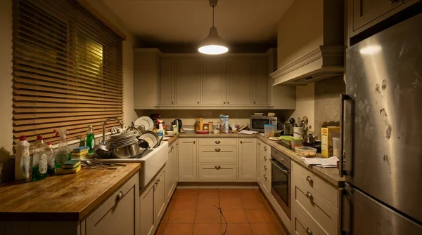 Kuchyně před přípravou