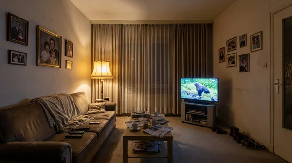 Obývák před přípravou